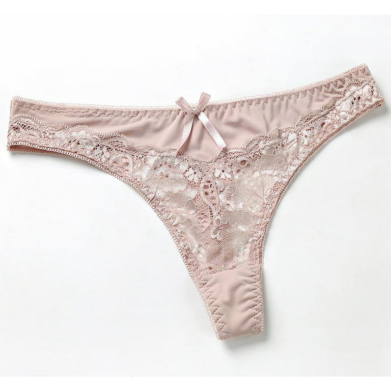 MRULIC womens underwear Women Lingerie Lace Flowers Push Up Top Bra Pants  Underwear Set Sleepwear Beige + 40D 