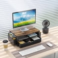 thumbnail image 6 of Desk Organizers and Accessories, Monitor Stand with Drawer and 2 Pen Holder, Desktop Organizer Suitable for Offices and Dormitories (Pink), 6 of 6