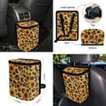 thumbnail image 4 of XYZCANDO Spotted Sunflower Handbrake Cover Car Cushion Cover Steering Wheel Cover Armrest Cover Seat Belt Cover Keychain Fender Cover Lipstick Cover Trash Can Car Coasters Washable, 4 of 7