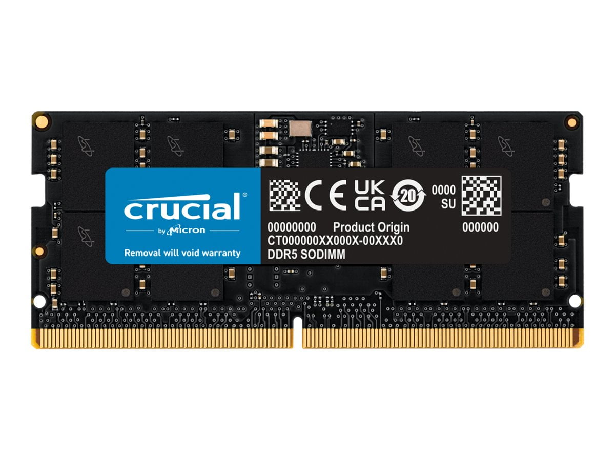 Crucial DDR5 SO-DIMM 16GB×2 5600MHz-CL46 Crucial - DDR5 - module - 16 GB - SO-DIMM 262-pin - 5600 MHz / PC5