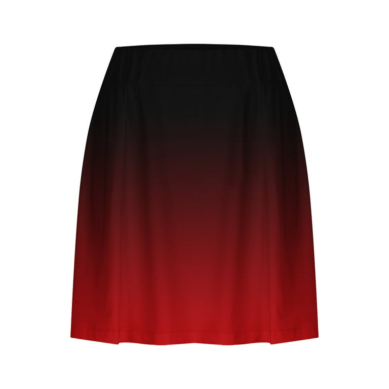 RQYYD Reduced Plus Size Skirt with Leggings for Women Tennis Golf