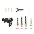 thumbnail image 3 of YongCo Doweling Jig , 8/10/15mm Pocket Hole Jig Set With Positioning Clip,Adjustable Hole Drill Guide Puncher Locator, 3 of 17