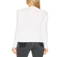 thumbnail image 3 of PENGXIANG Hauts Asymétriques Froncés pour Femmes T-Shirts à Manches Longues Couleur Unie, 3 of 4