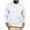 White3, variant on HAiming Men's Solid Color Slim Tops Long Sleeve Lapel Collar Button Shirts Plus Size Casual Sports Pullover Blouse