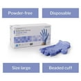 thumbnail image 3 of McKesson Confiderm 3.85C Nitrile Exam Gloves, Blue Medical Gloves - Large, 200 Count, 10 Boxes, 2000 Total, 3 of 12