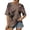 Brown, variant on Oversized Tie Dye Shirt for Women Funky Hippie Hipster Streetwear Crewneck Short Sleeeve T-Shirts Lightweight Summer Tops Green S