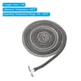 thumbnail image 2 of Uxcell 3/8"x 118" Wood Stove Gasket, Graphite Fiberglass Round Type High Temperature Resistance Seal Rope, Black, 2 of 6
