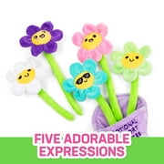 Emotional Support Pals Flowers, 5 Cuddly Plush Toys with Carrying Basket, Cute Gifts