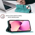 thumbnail image 4 of Compatible with iPhone 13 Mini Classic Embossed PU Leather Case with Card Holder Shockproof Cover, 4 of 5