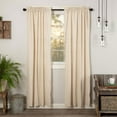 thumbnail image 4 of VHC Brands Simple Life Flax Cotton Linen Window Panel Set, Creme (2 Panels), 4 of 5
