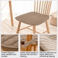 thumbnail image 6 of RYDCOT Solid Color Chair Pad with Ties No Slip, Plushs Chair Cushion Farmhouse Kitchen Dining Seat Cushion, Entrance Changing Shoes Stool Seat Cushion (1Pcs), 6 of 6