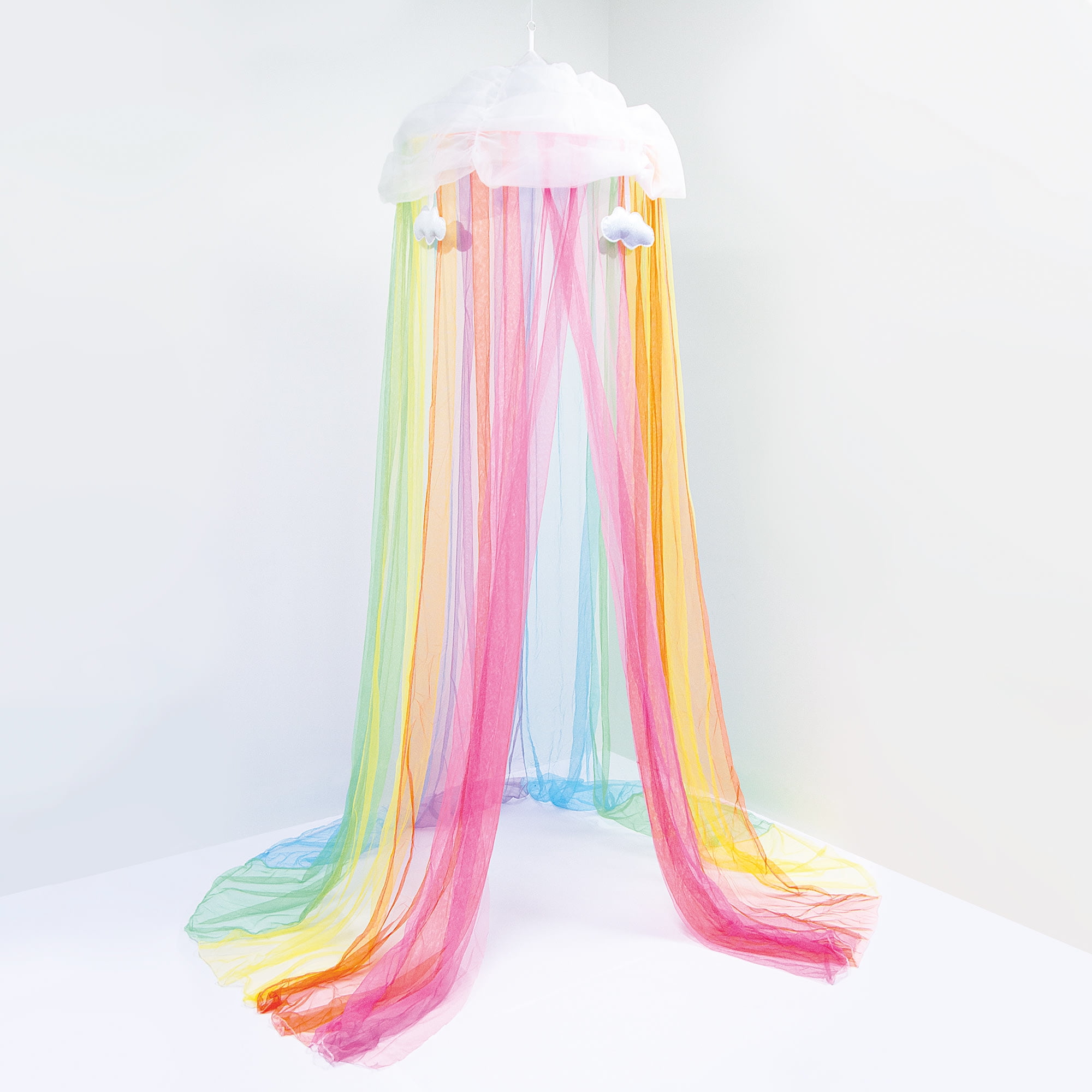 Under the Rainbow Multicolor Round Bed Canopy