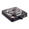 thumbnail image 3 of Quemador de bobina eléctrico, perilla de temperatura ajustable para el hogar, viajes, exteriores, quemador en espiral Único1000W Negro, 3 of 9