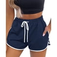 thumbnail image 1 of Pantalones cortos de entrenamiento para mujer con bolsillos Tie Dye Athletic Shorts Plain Lounge Shorts Adepaton WRMH-1340-1, 1 of 1