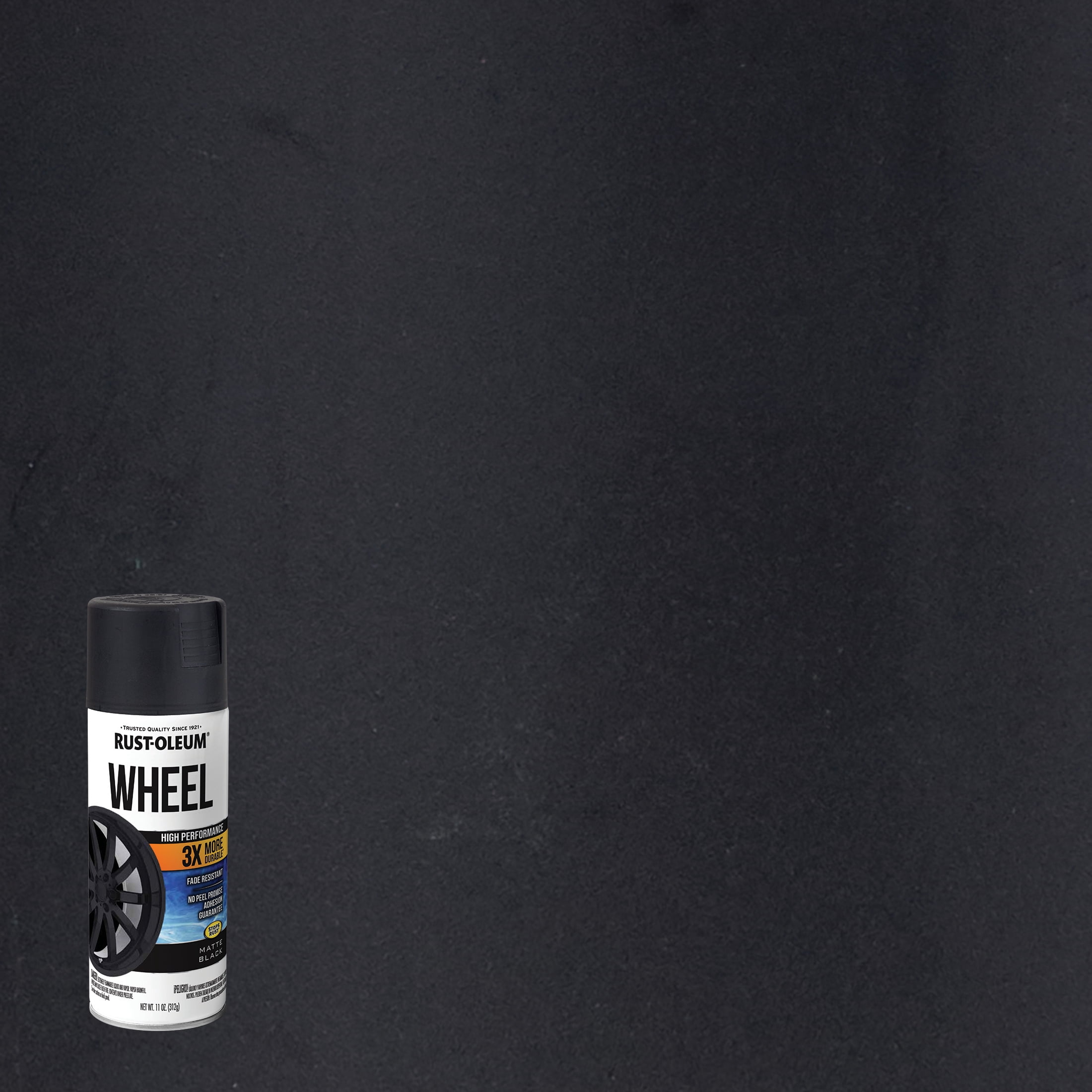 Rust-Oleum Automotive Wheel 3X Matte Spray Paint, Black, 11 oz