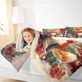 thumbnail image 6 of Manfei Kawaii Christmas Fox Full Size Comforter Sets for Kids, Vintage Cartoon Bedding Comforter Set, Magic Xmas Gift Reversible Bedding Sets, Lightweight Room Decor, 3-Piece, 6 of 9