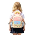 thumbnail image 3 of Gradient Backpack Lightweight Padded Straps Breathable Back Panel Elementary School Bookbag for Age 6t 8t 10t, 12th, 3 of 5