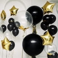 thumbnail image 4 of Kit de globos RUBFAC de látex negro, 129 unidades, para decoración de fiestas, 4 of 7