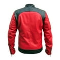 thumbnail image 2 of Red Motorcycle Jacket Motorcycle Jackets For Men Cafe Racer Leather Jacket Leather Biker Jacket Mens Motorcycle Leather Jacket Mens size XXXS, 2 of 4