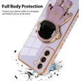 thumbnail image 3 of for Samsung Galaxy S21 Case Astronaut Plating Electroplate Luxury Elegant Case Camera Protector Kickstand Shockproof Protective Corner Back Cover Galaxy S21 Case -Purple, 3 of 6