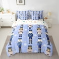 thumbnail image 2 of Castle Fairy Christmas Nutcracker 7-Piece Twin Bedding Sets for Teens,Winter Snowflake Bedding Comforter Set,Festival Xmas Breathable Sheet Sets,Breathable Home Decor, 2 of 8