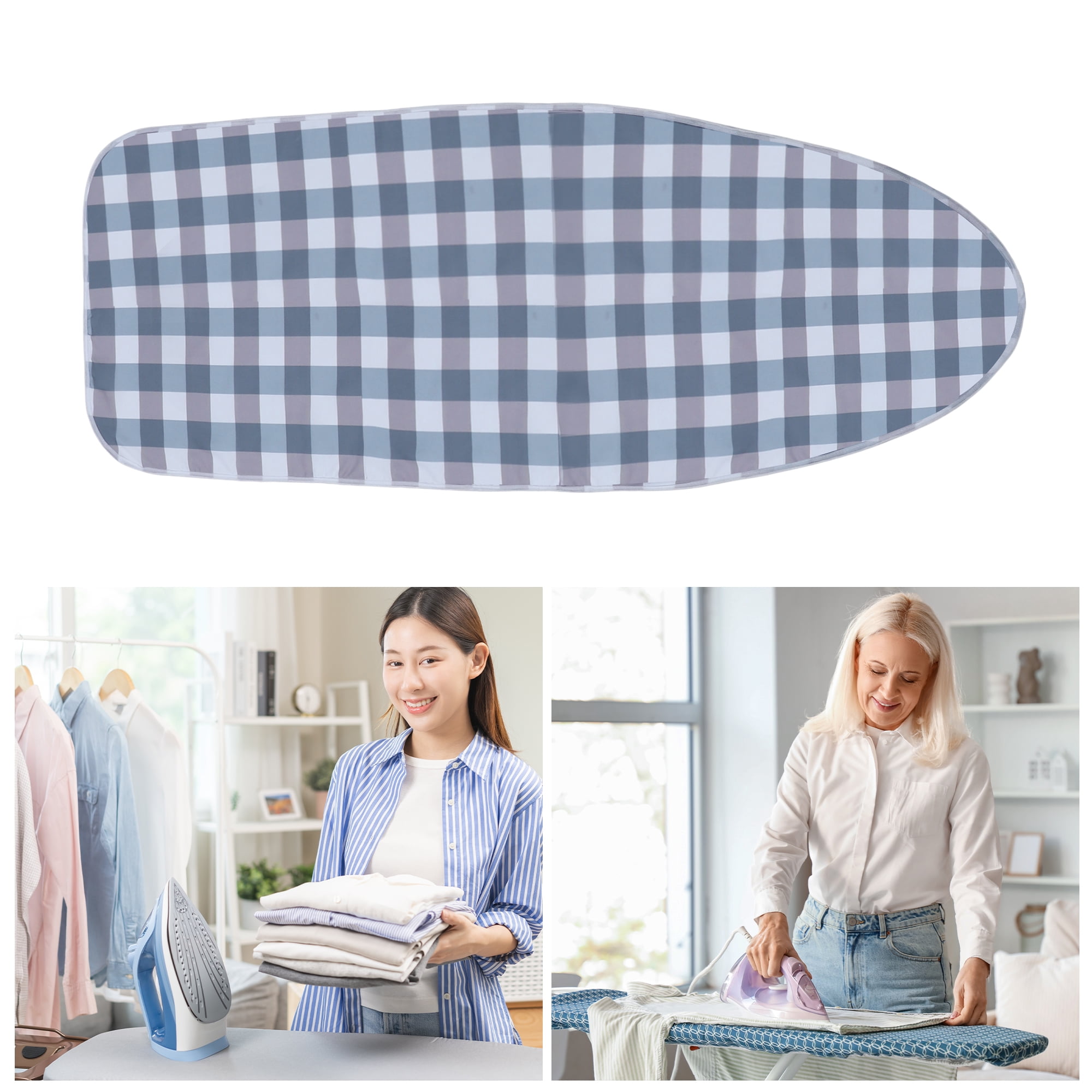 Unique Bargains Pattern Ironing Board Cover Standard Size 1 Pc Gray Blue, Brown