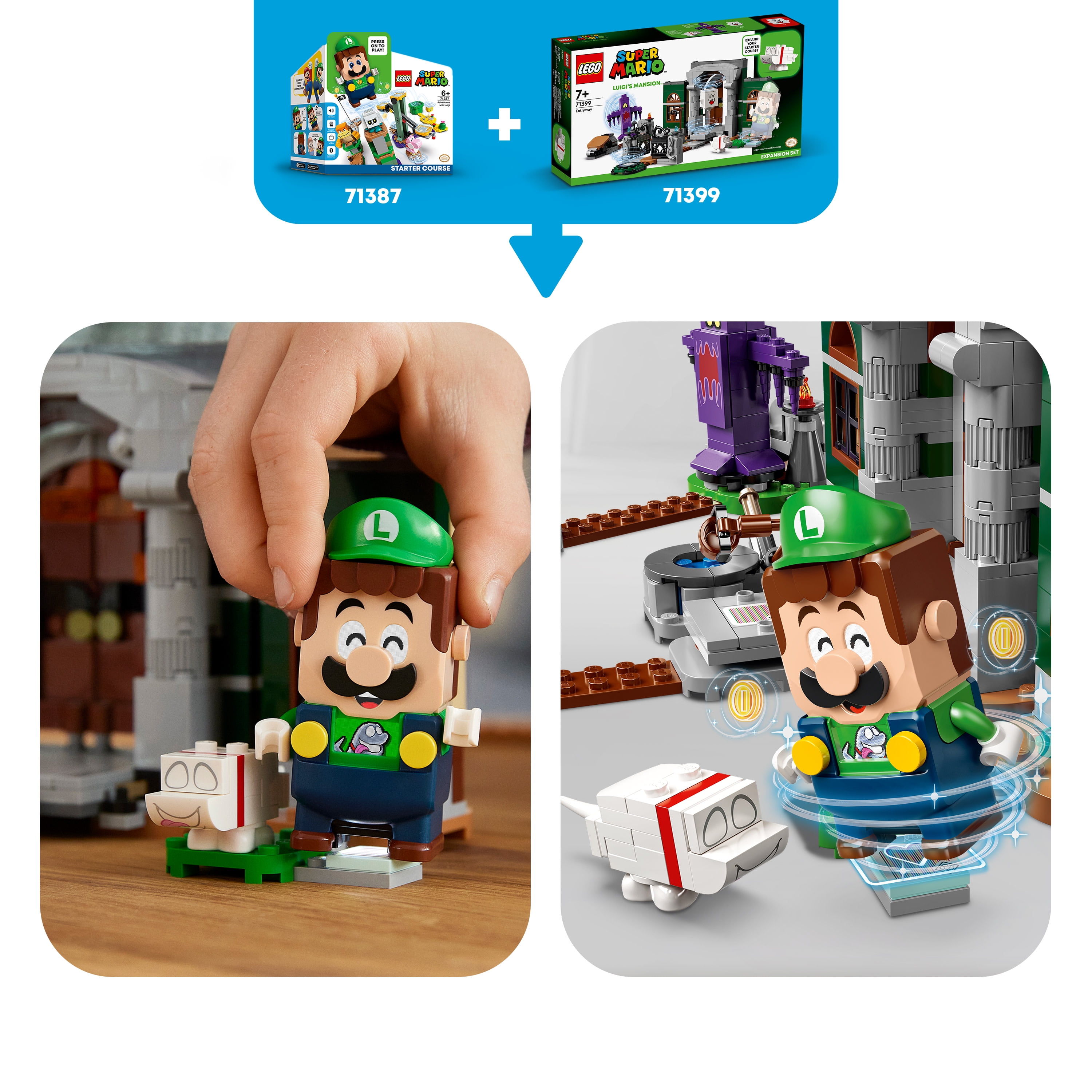 LEGO Super Mario Luigi’s Mansion Entryway Expansion Set 71399 Building Kit;  Collectible Toy for Kids Aged 7 and up (504 Pieces)