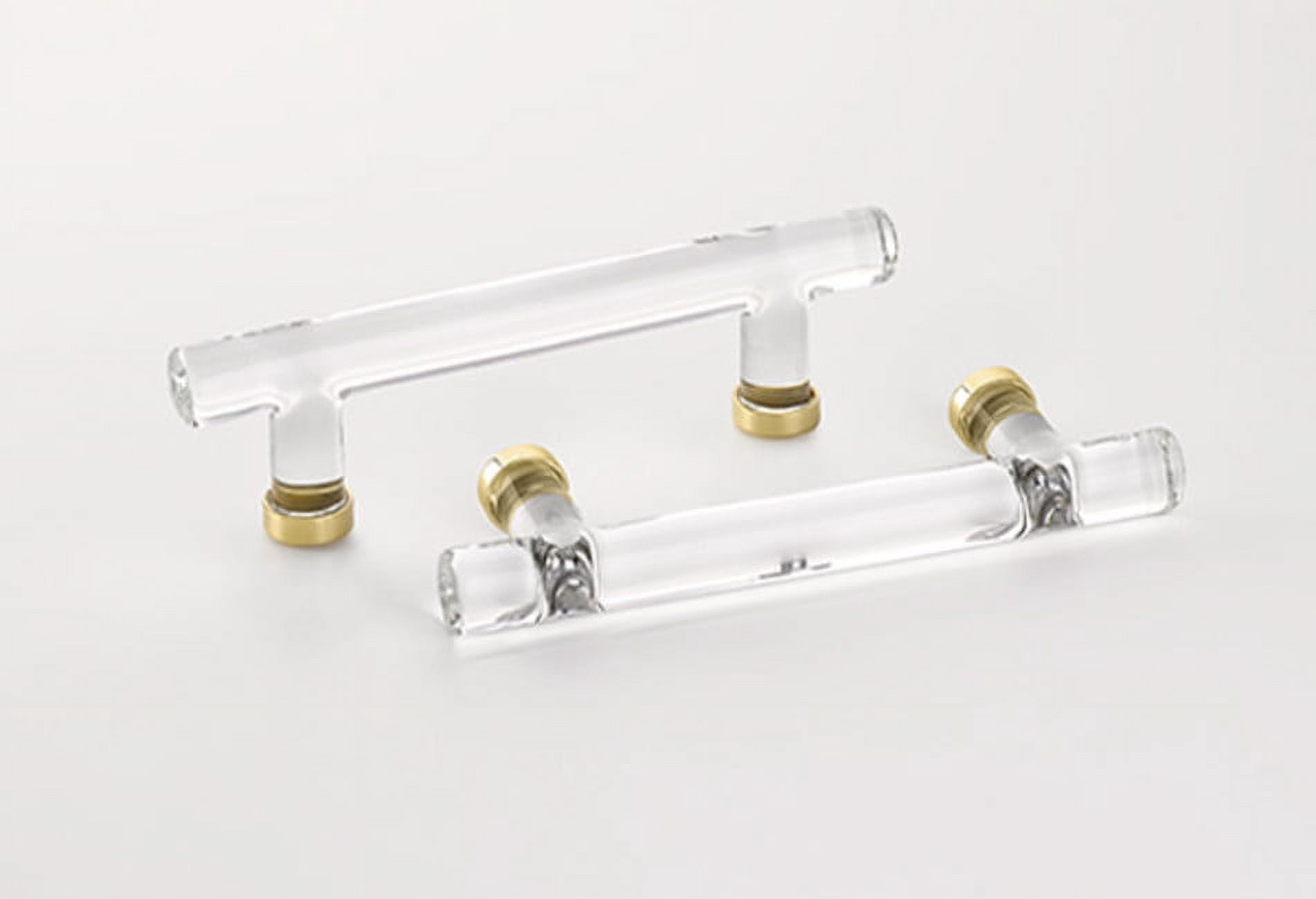 Emtek 86724US10B Modern Bar 4" Center To Center Cabinet Bar Pull From The Glass Collection