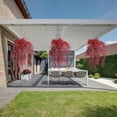 thumbnail image 5 of Topboutique 4 Pcs Fake Hanging Plants,Artificial Fall Flowers,Artificial Ferns,Faux Autumn Plants Fake Vines for Indoor Outdoor House Wedding Party Decor,Red, 5 of 8