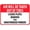 Warning Sign 1, variant on Warning Sign - Caution Do Not Play On Or Around Rocks, 8"x12" Aluminum Metal Tin Sign, Construction Safety Sign, Business Alert Sign, Outdoor Warning
