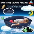 thumbnail image 2 of Pea Pod Sensory Sofa Chair, 60-inch inflatable pea pod chair sensory seating suitable for children, a sensory gift for children with autism, includes electric air pump, 2 of 9