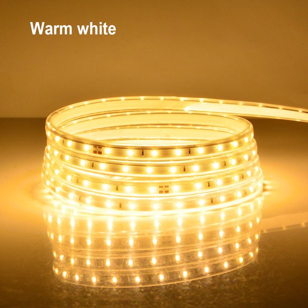 Tira de luces LED de alta calidad CA 110V 220V 2835SMD 120LEDs/m lámpara Flexible para exteriores cinta LED impermeable con enchufe de alimentación EU/US Tan Jianjun unisex