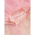 thumbnail image 6 of Bagilaanoe Newborn Valentine's Day Outfits Baby Girl Romper Dress Heart Print Fly Sleeve Bodysuits + Headband 3M 6M 12M 18M 24M Infant Tulle Patchwork A-line Dresses, 6 of 8