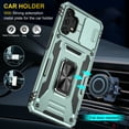 thumbnail image 5 of Allytech For Samsung Galaxy A42 5G Rugged Case,Shockproof 180° Rotating Magnetic Car Kickstand Holder Hybrid Dual Layer Full-Body Cover.For Samsung Galaxy A42 5G,Darkgreen, 5 of 7