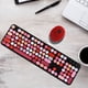 thumbnail image 5 of Punk Keyboard Mouse Set Combo de Teclado y Mouse Retro Inalámbricos Teclado de Computadora Universal para Oficina/Juegos(Rojo) Ratón inalámbrico Higoodz Accesorios Electrónicos, 5 of 7
