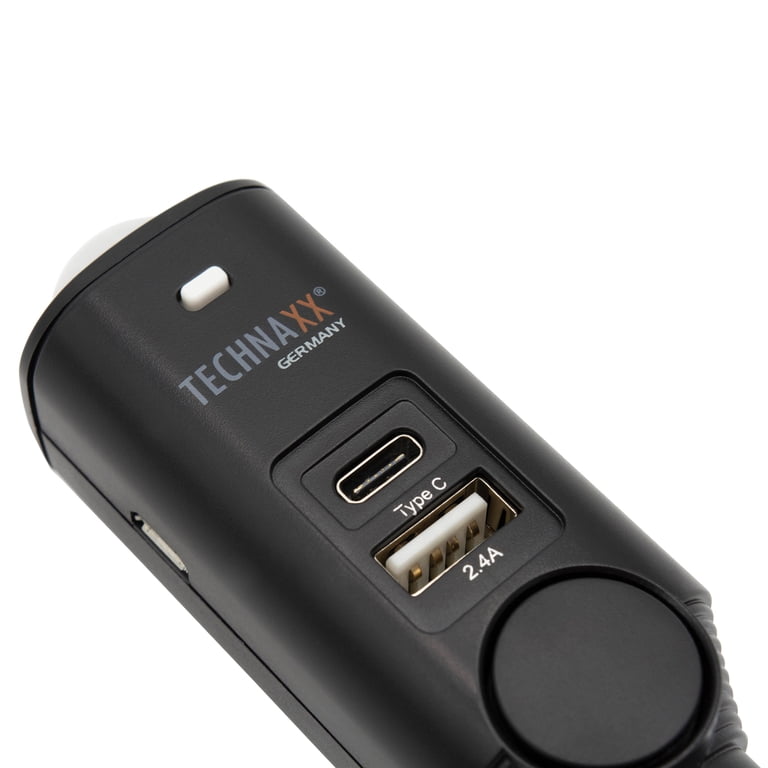 cigarette lighter car alarm Technaxx Pro TX-168 Rechargeable Universal Car Alarm with Siren and Remote,  4927