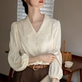 thumbnail image 2 of Vêtements pour Femmes Tuniques à Manches Longues pour Femmes Manches Longues Femmes Chemise à Rayures à Manches Longues Femmes Manches Longues pour Femmes Chandails à Col Rond Femmes, 2 of 6