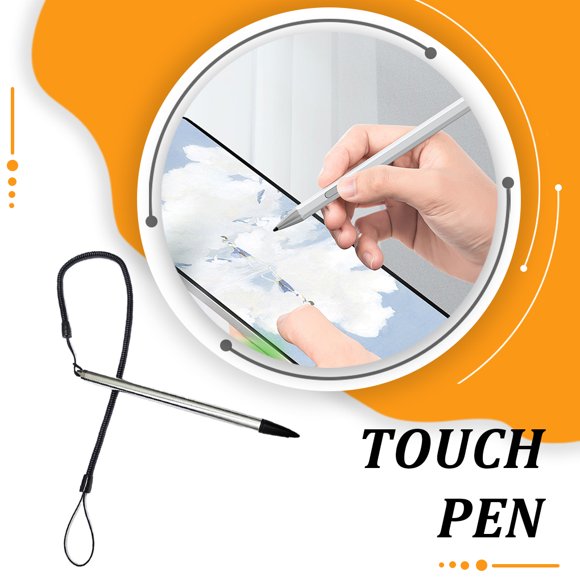 VONKY Gaming Console Compatible Stylus Pen For Accuracy Silver Lightweight