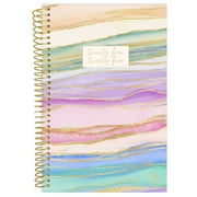 bloom daily planners 2024-25 Soft Cover Planner, 4" x 6", Watercolor Waves