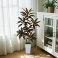thumbnail image 5 of Artificial Dracaena Tree, Artificial Plants Indoor With White Planter, Tropical Fake Plant In Pot With Adjustable Branche, 5 of 5