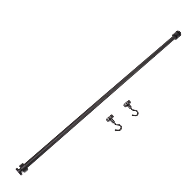 TKSE Magnetic Hanging Rod - Magnetic Hanging Rod with Hooks Multifunctional Metal Side Suspension Bar for Outdoor Camping