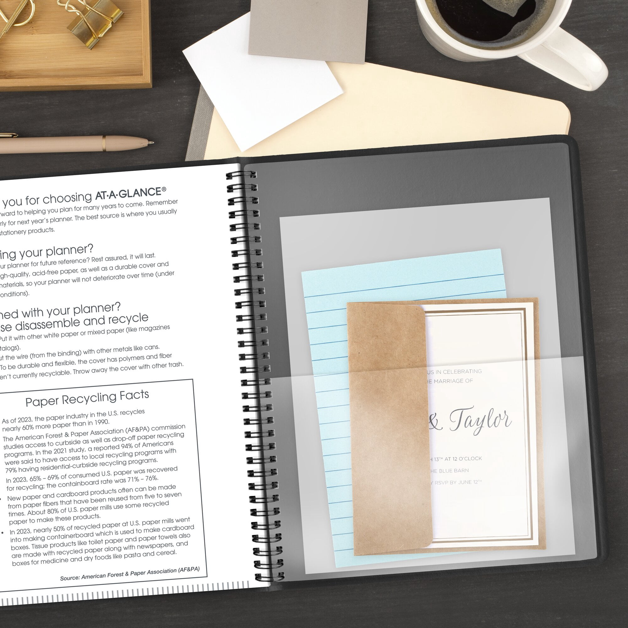 AT-A-GLANCE 2027 Weekly Appointment Book Planner Black Large 8 14 x 11 - Weekly