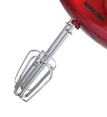 Better Chef 5 Speed Electric Hand Mixer in Red