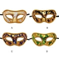 thumbnail image 2 of Wosthever Máscara de mascarada de moda para hombres, máscaras de fiesta misteriosas, máscara de carnaval de fiesta de media cara Kits de decoración para fiestas Verde, 2 of 6
