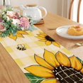 thumbnail image 6 of Easter Egg Table Runner Happy Easter Spring Colorful Eggs Table Runner Dresser Scarves for Party Dinner Gatherings rations, 6 of 6