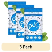 (3 pack) PUR Gum, Aspartame Free, Sugar Free & 100% Xylitol, Peppermint Chewing Gum, 55 Pieces, Pack of 1