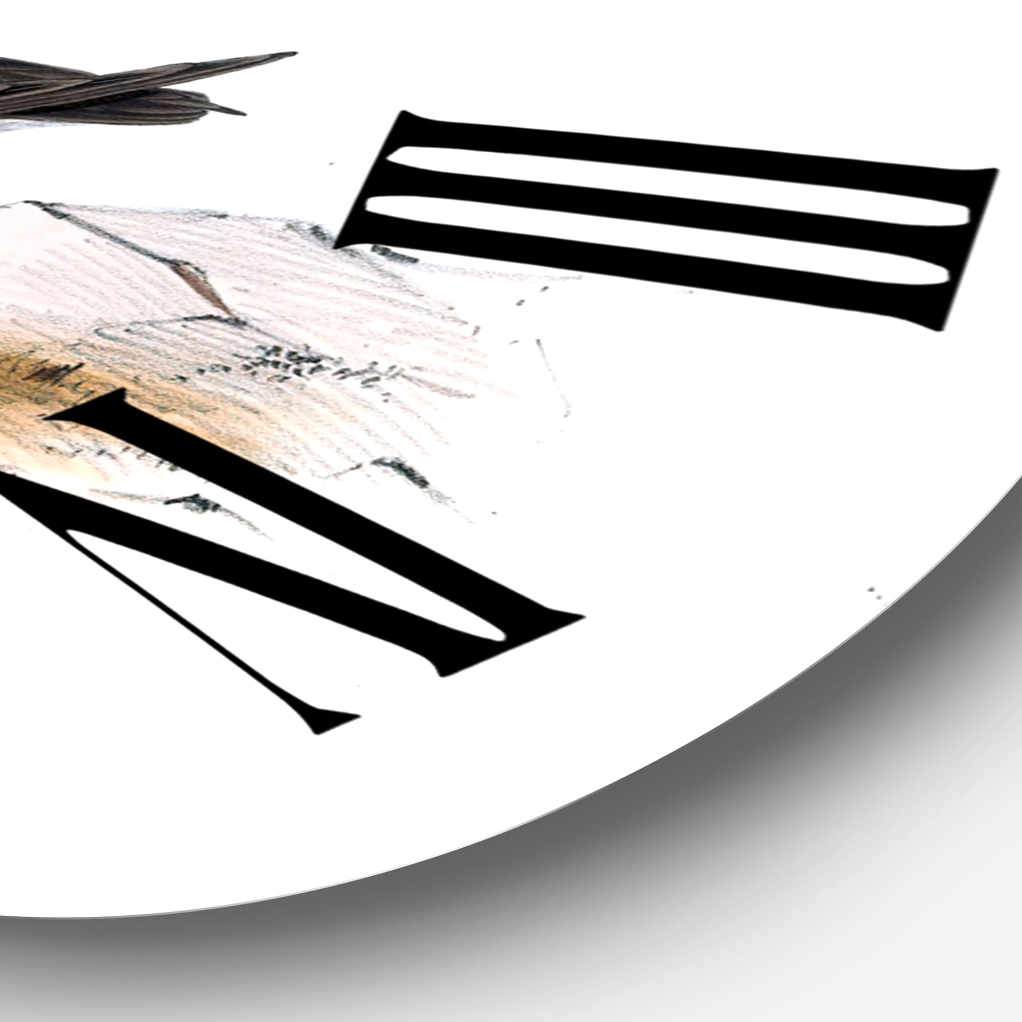 Designart 1 in Quartz Traditional Wall Clock