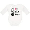 thumbnail image 3 of Inktastic My 1st Basketball Season Girls Long Sleeve Baby Bodysuit, 3 of 5