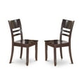 thumbnail image 3 of East West Furniture Boston 5-piece Wood Dining Table and Chair Set in Cappuccino, 3 of 7