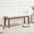 thumbnail image 7 of ZALIX Upholstered Bench for Bedroom End of Bed,42.5-inch Entryway Bench for Living  Bench with Padded Seat and Solid Wood Leg for Kitchen  and Hallway (Bench, Beige), 7 of 7